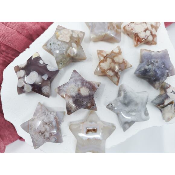 Flower Agate Star Crystal Carving Creativity Crystals - Picture 5 of 8